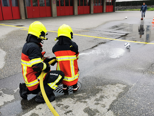 Bei der Feuerwehr